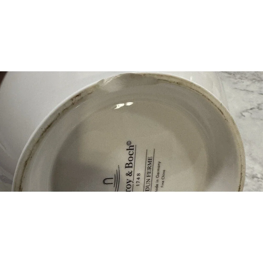 Villeroy & Boch Germany Fine China Audun Ferme Footed Serving Bowl AS IS